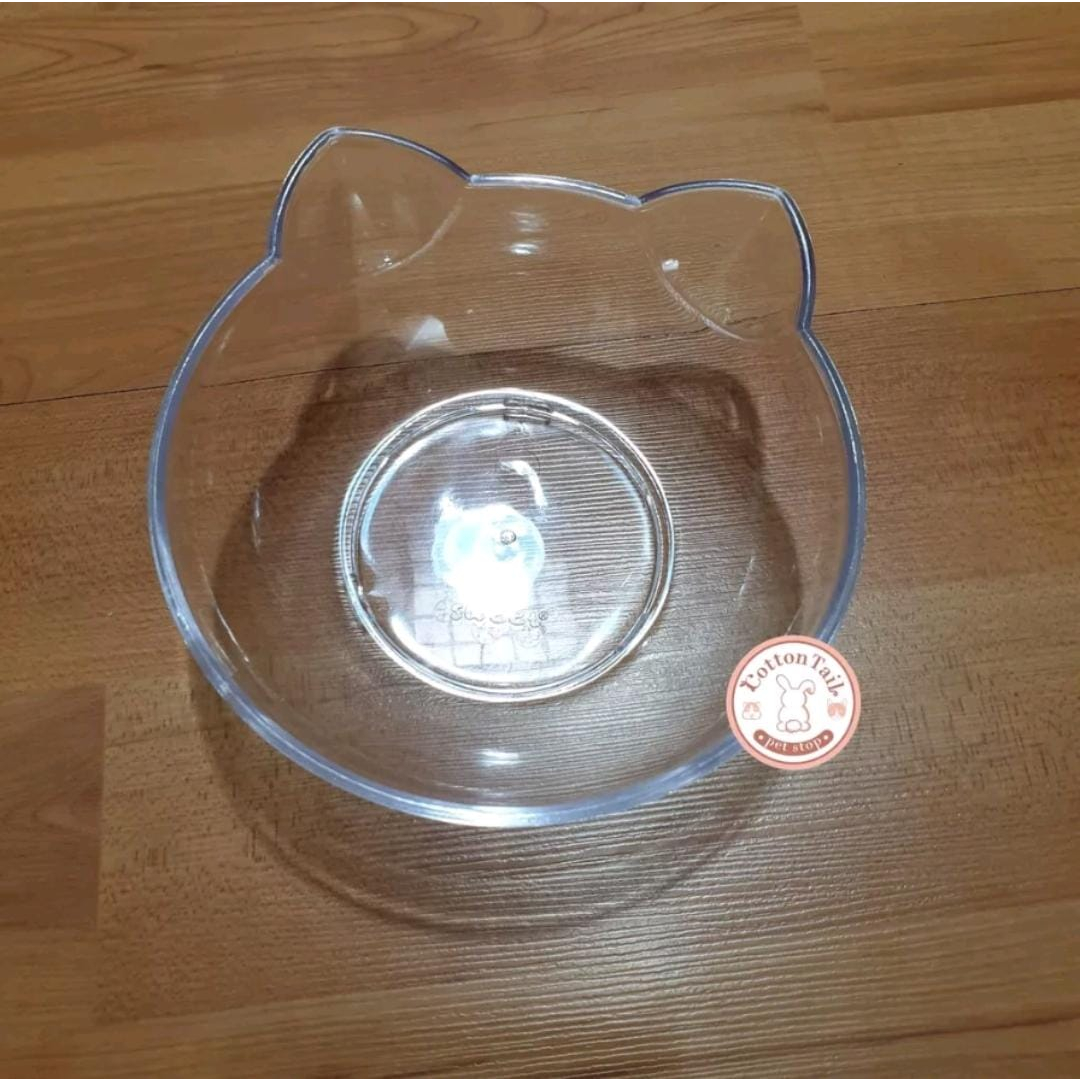 Jual Mangkuk Tempat Makan Transparan Anjing Kucing ~ Single Cat ...
