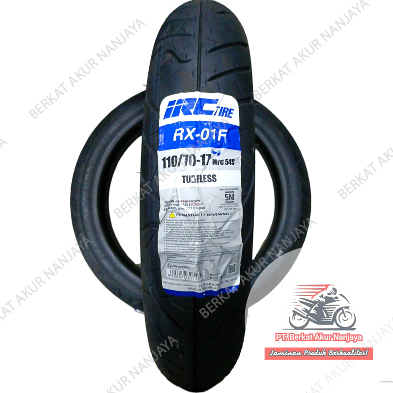 Jual IRC RX-01 110/70-17 F Road Winner Ban Motor Tubeless BONUS Pentil ...