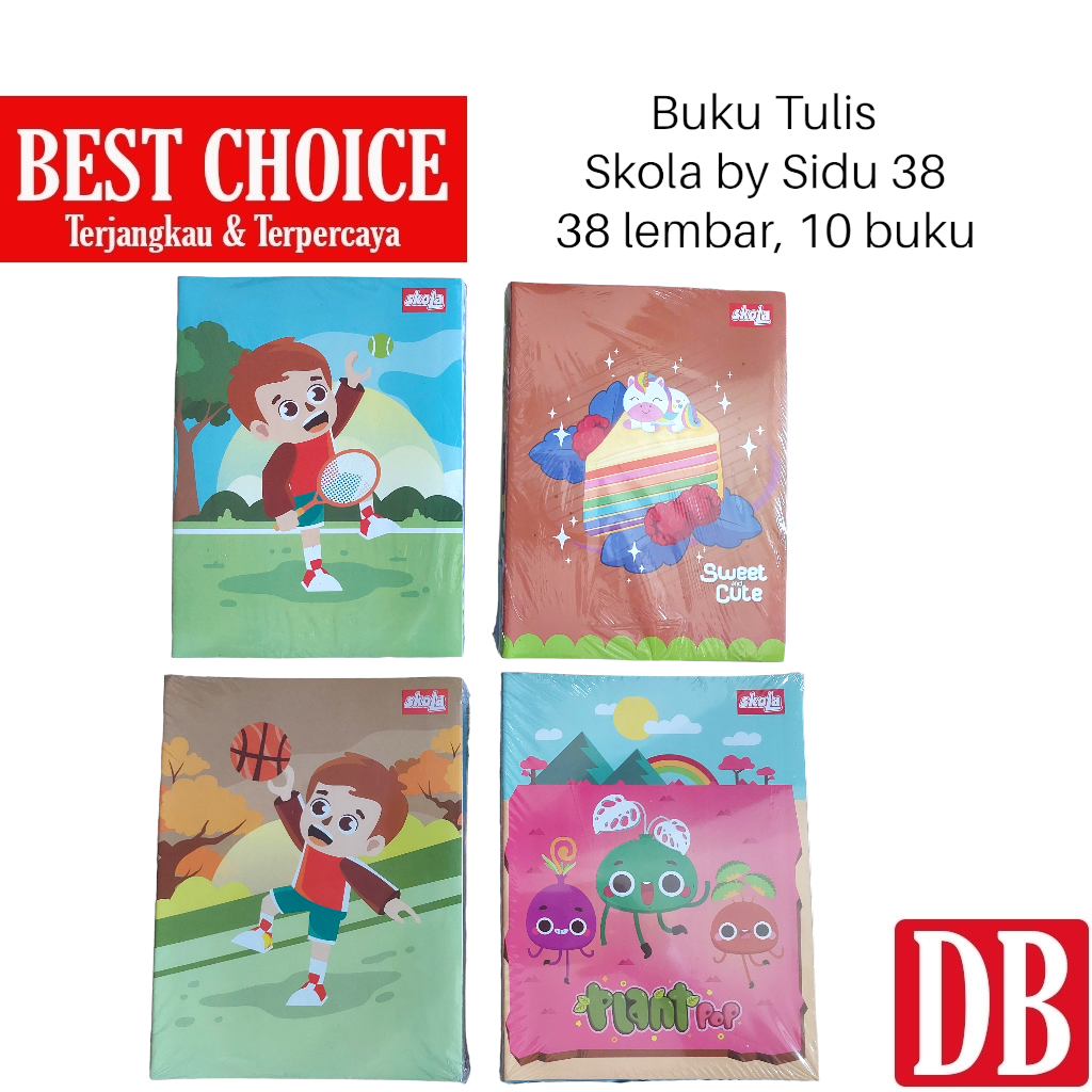 Jual Buku Tulis SKOLA 38 Lembar By SIDU (10pcs) | Shopee Indonesia