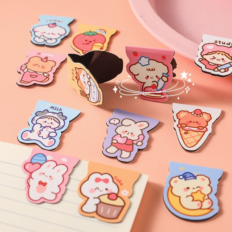 Jual DY PACK PEMBATAS BUKU MAGNET CUTE MOTID KARAKTER BOOKMARK MAGNETIC ...