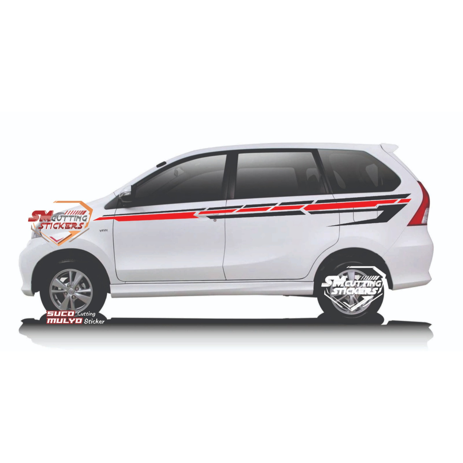 Jual STIKER MOBIL AVANZA STICKER GAMBAR BODY SAMPING PROMO TERBARU