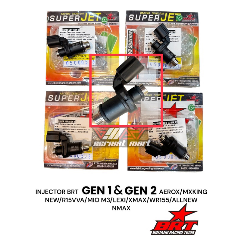 Jual INJECTOR BRT AEROX / MXKING NEW / R15 VVA / VIXION VVA / MIO M3 8H ...
