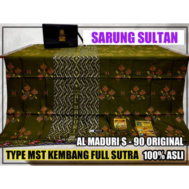 Jual Sarung Tenun Al Maduri Full Sutra 100 Original Type Mst Kembang