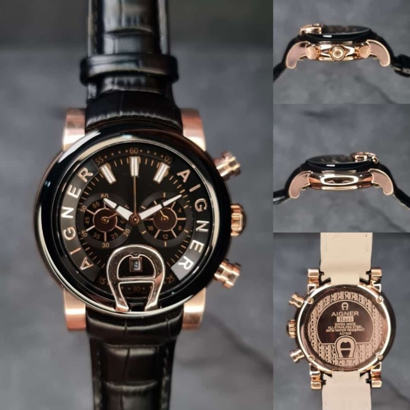 Aigner Bari Watch Price Jam Tangan Chronograph AIGNER Bari Leather
