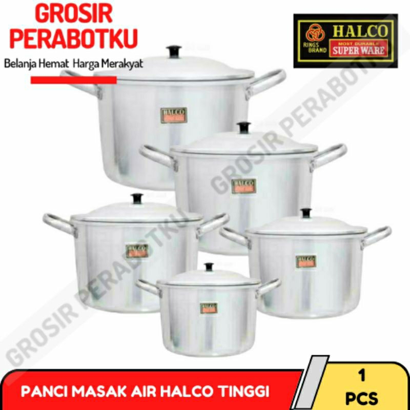 Jual Panci Halco Masak Air Alumunium Serbaguna Tanpa Sarang Ukuran 22cm