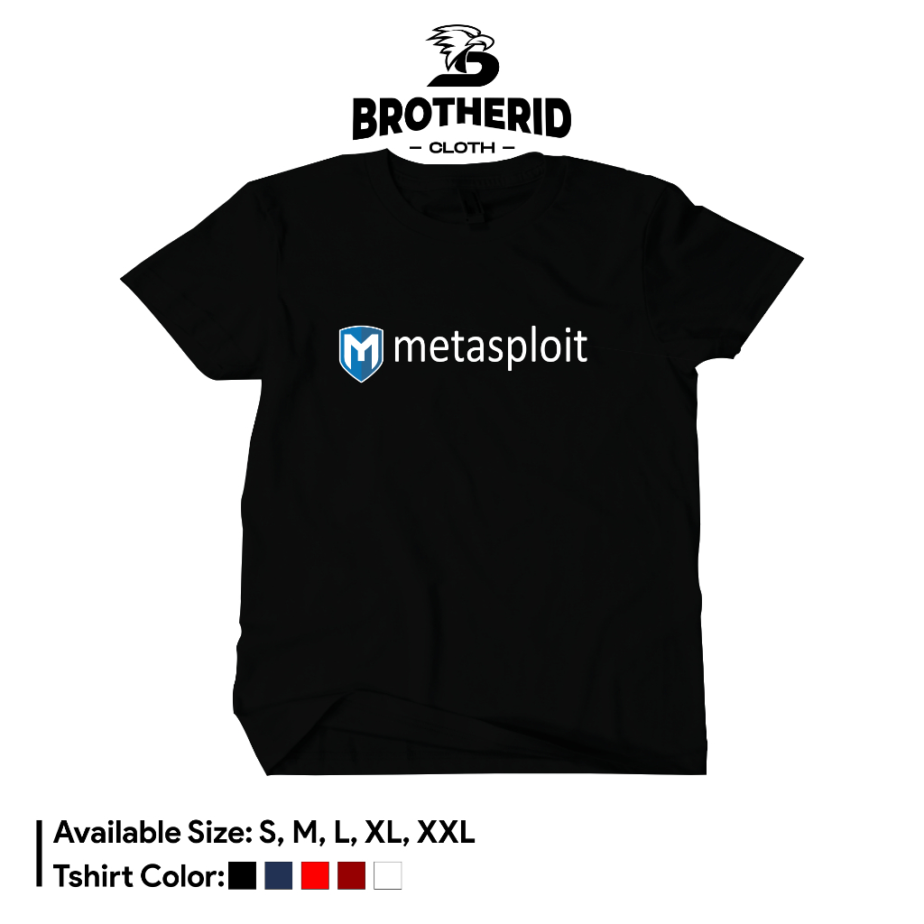 Kaos Metasploit Framework Logo Baju Programmer Developer Distro