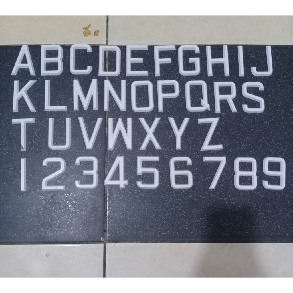 Jual Bikin Plat Nomor Angka dan Huruf Mobil Asli Angka Huruf Timbul ...