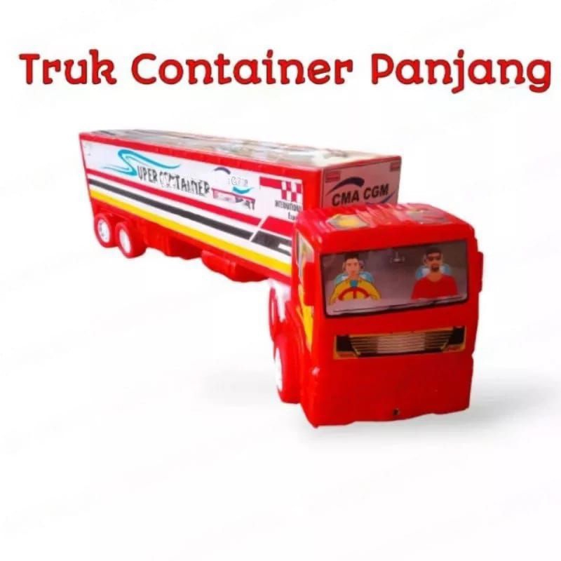 Jual Mainan Anak Truk Kontainer Panjang / Mainan Truk Kontainer Peti ...