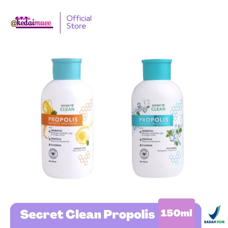 Jual Secret Clean Propolis Antiseptic Mouthwash 150ml Obat Kumur