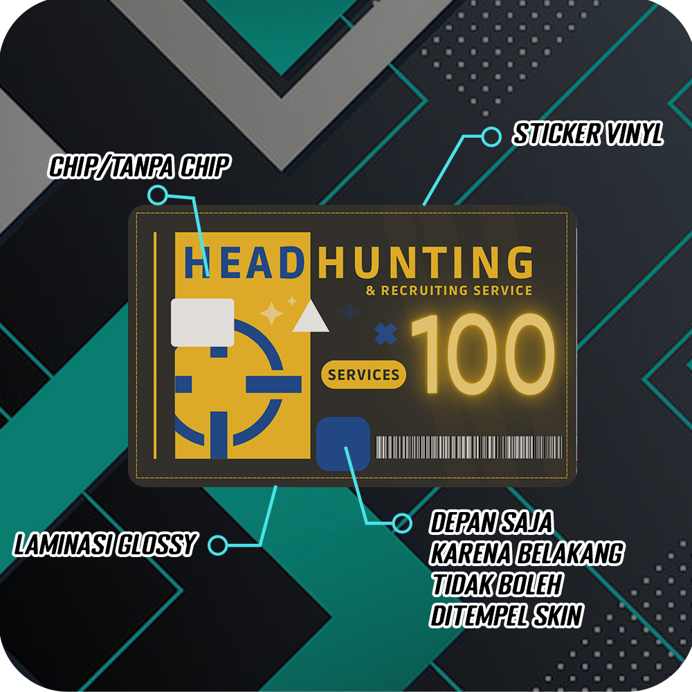 Jual Garskin ATM Headhunting Permit HH Arknights, Stiker Garskin Semua