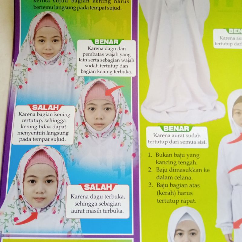 Jual Poster Tata Cara Memakai Mukena Versi Lirboyo Mubtadiat Cara ...