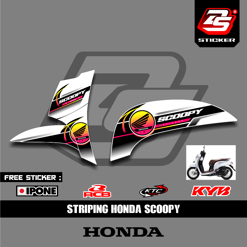 Jual Stiker Scoopy 2018 Decal Striping Scoopy 2018 Premium Racing ...