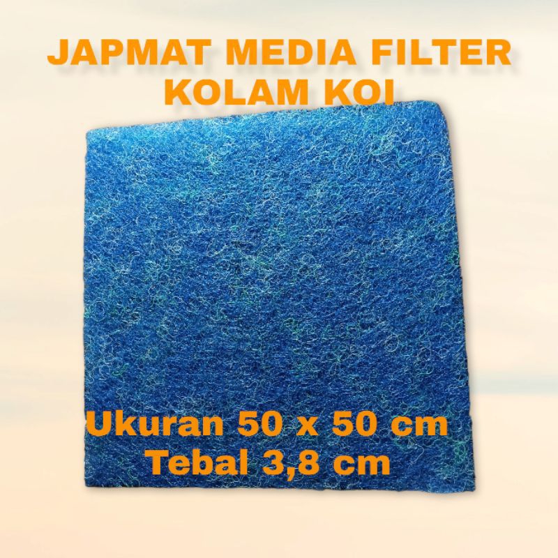 Jual japmat media filter kolam ikan koi 50x50cm/media filter japmat