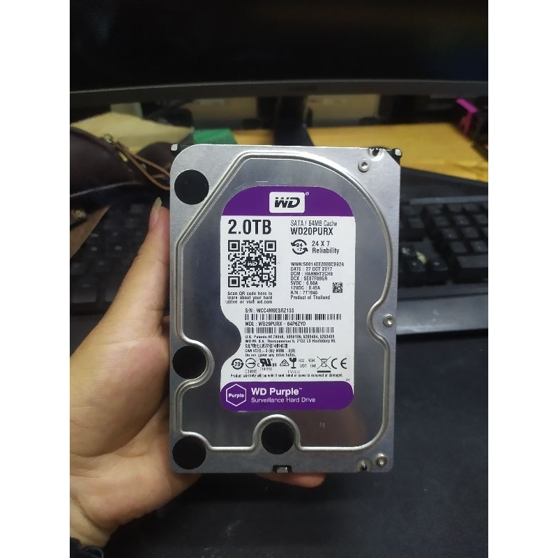 Jual hdd wd purple 2tb sata 3 5 inch cocok untuk cctv dan pc murah