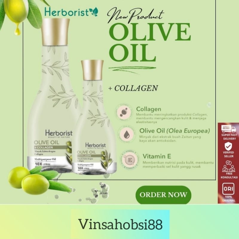 Jual Herborist Olive Oil + Collagen / Herborist Minyak Zaitun