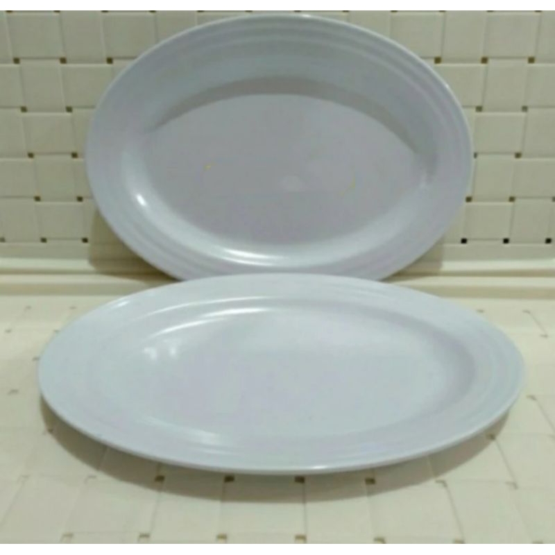 Jual Piring Oval Ulir Melamin 10 inch Merek Golden Flying Fish P-1003 ...