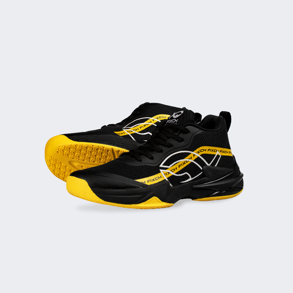 Jual FIXCH KNIVE BLACK WHITE YELLOW volleyball shoes Shopee