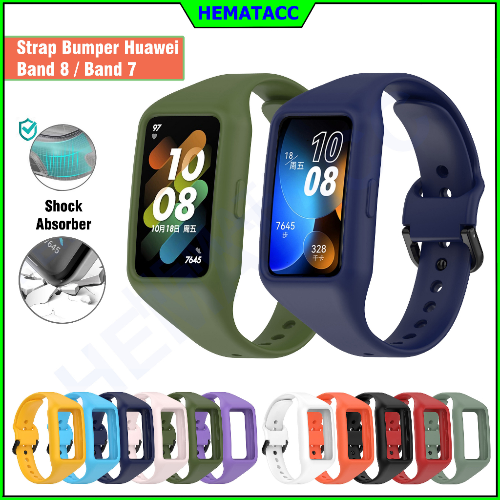 Jual Strap Huawei Band 8 Huawei Band 7 Bumper Case Tali Jam Anti Benturan Hematacc Shopee