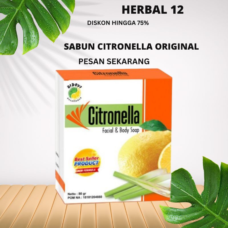 Jual Sabun Herbal Citronella Sabun Alergi Jerawat Panu Kadas Kudis