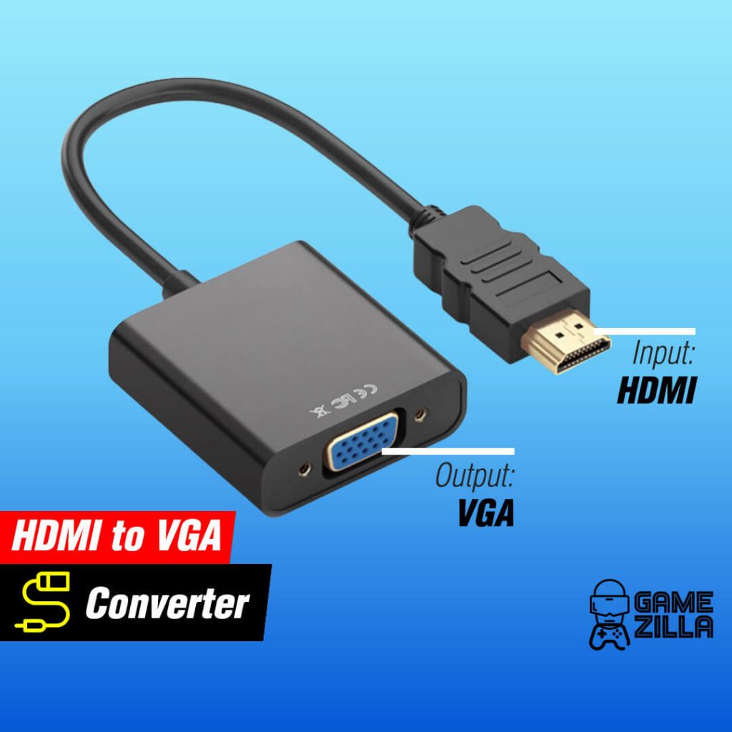 Jual Converter HDMI to VGA Adapter Kabel Konektor Konverter HDMI ke VGA