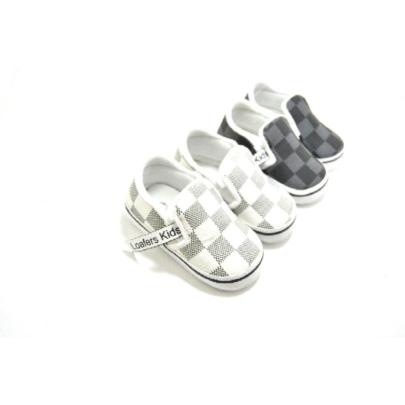 Jual sepatu bayi prewalker slip on catur loafers kids/baby shoes