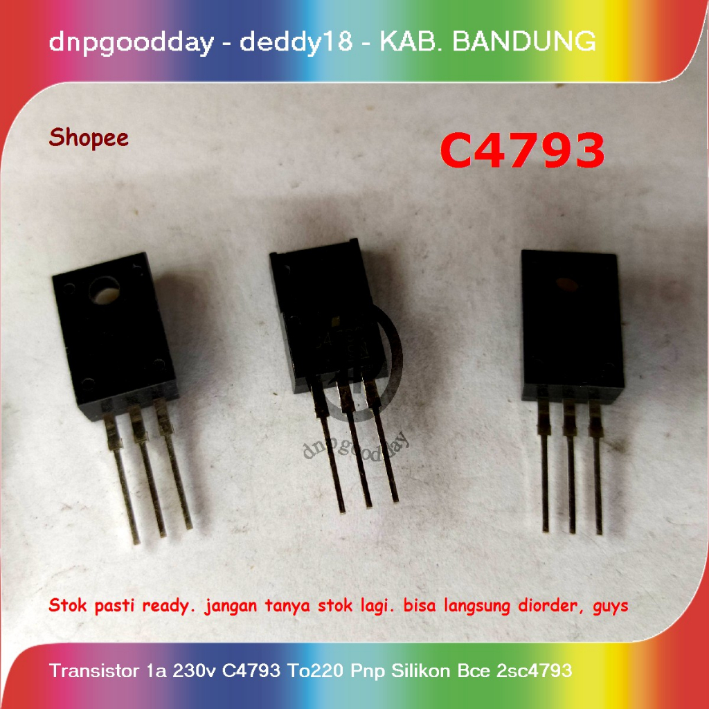 Jual Transistor 1a 230v C4793 To220 Pnp Silikon Bce 2sc4793 | Shopee ...