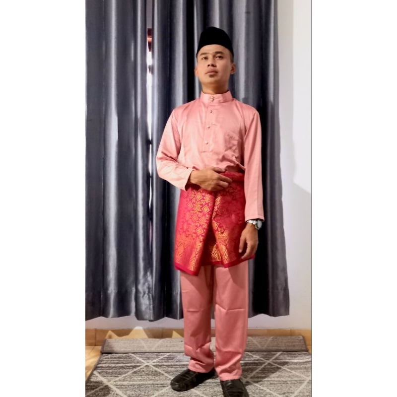 Jual Setelan Baju Melayu Pria Baju Pria Muslim Baju Koko Pria Baju Teluk Belanga Baju Satin 