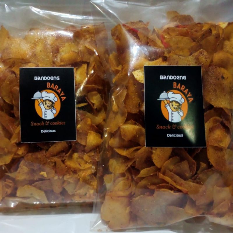 Jual Keripik Singkong Riki Asli Rasa Kari Pedas Kripset Keripik Setan