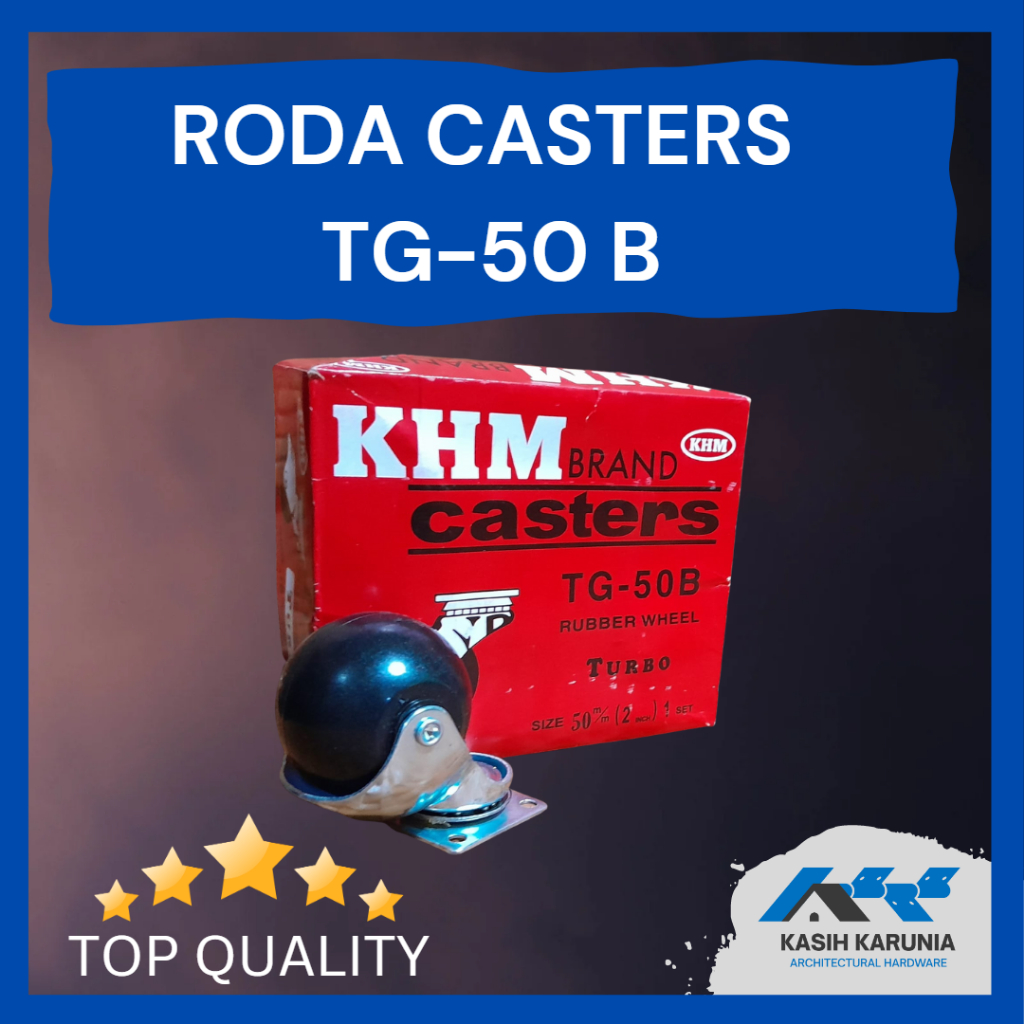 Jual NKM SKK Roda Bulat Karet Roda Caster 2 inch TG-50 B | Shopee Indonesia