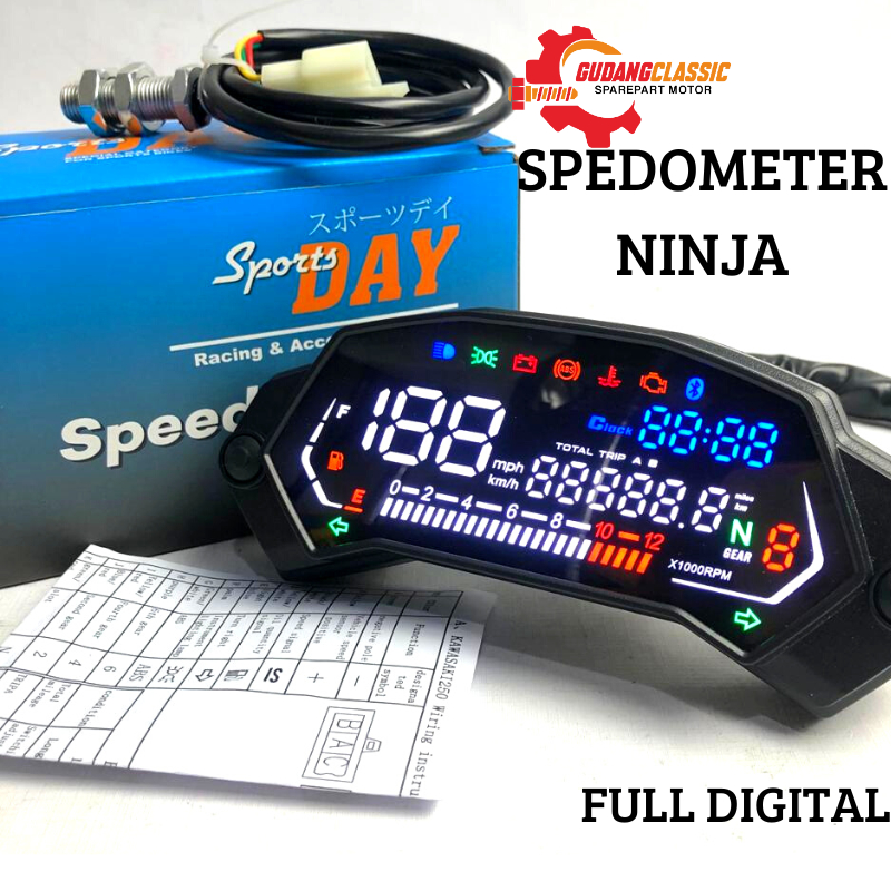 Jual Speedometer Ninja Mono Full dgital digital spido ninja Mono 250 fi full digital Shopee