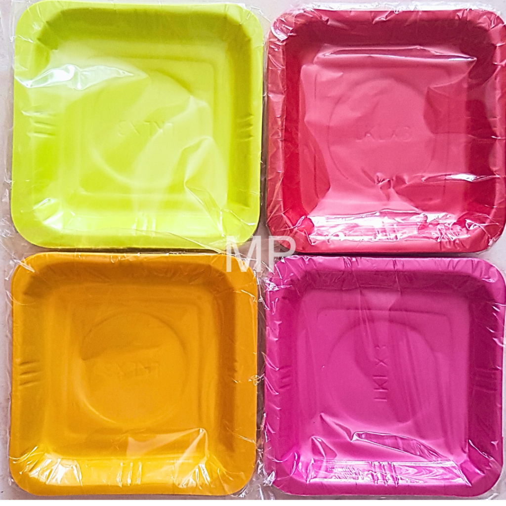 Jual Piring Segi 4 Warna Piring Lx 1 Piring Mika Warna Piring Plastik