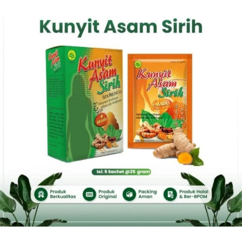 Jual Kunyit Asam Sirih Sidomuncul Original Shopee Indonesia 0409