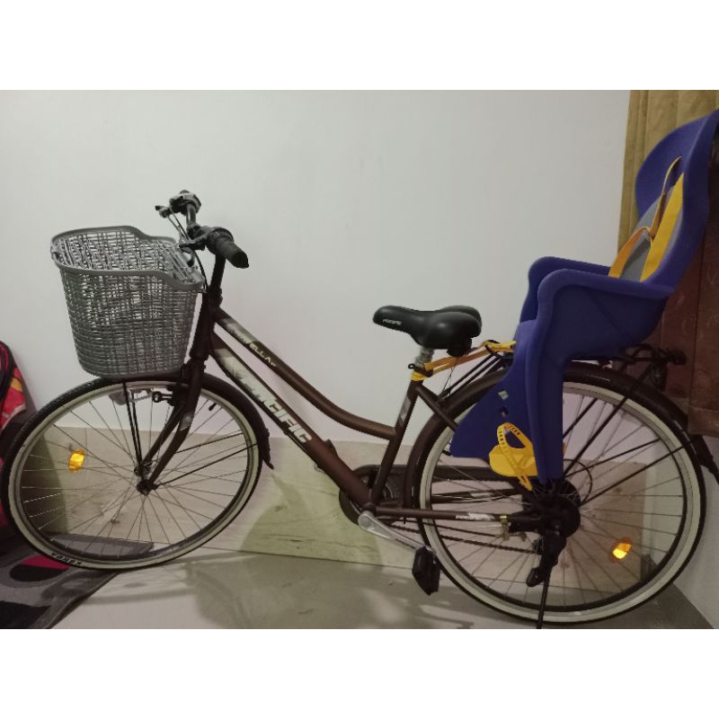 Jual sepeda pacific ravella xt sepia brown 7 speed preloved dengan ...