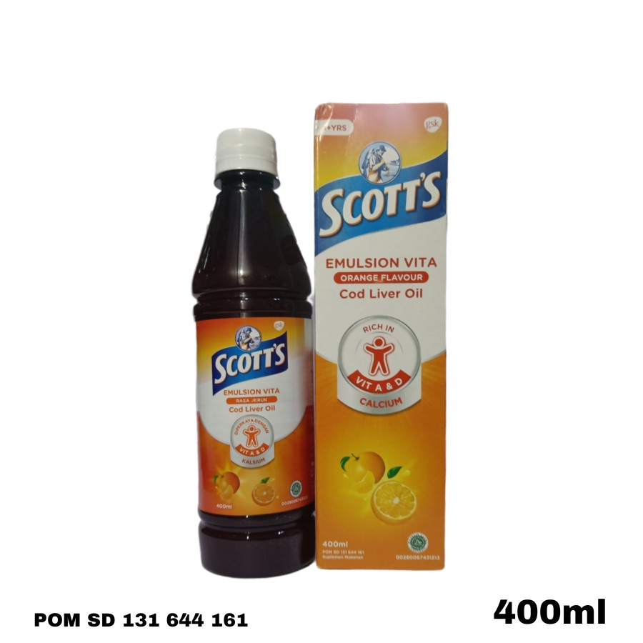 Jual SCOTT'S EMULSION RASA JERUK 200ML DAN 400ML | Shopee Indonesia
