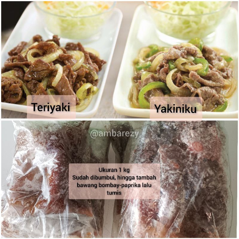 Jual BEEF teriyaki/yakiniku hkb 1 kg Shopee Indonesia