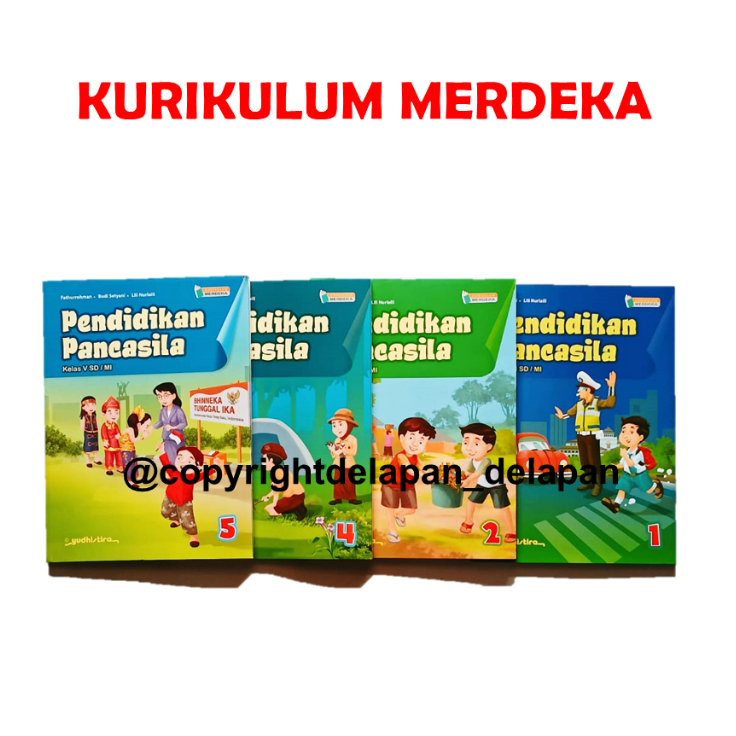 Jual (Yudhistira) Pendidikan Pancasila SD Kelas 1 2 4 5 Kurikulum