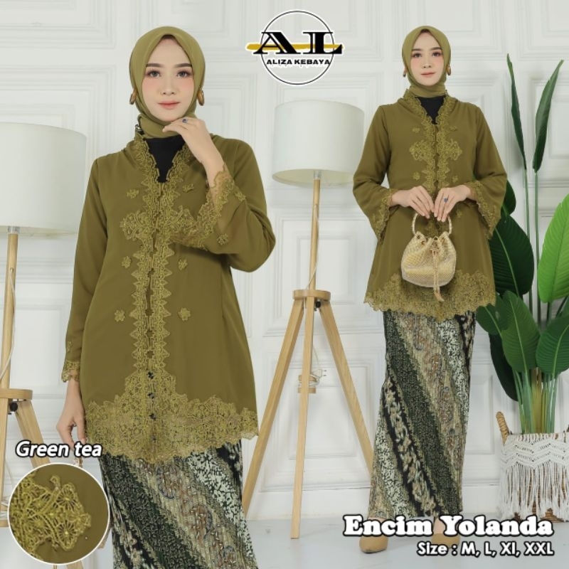 Jual New Kebaya Encim Yolanda Kebaya Encim Bordir Langsung Kebaya Modern Kebaya