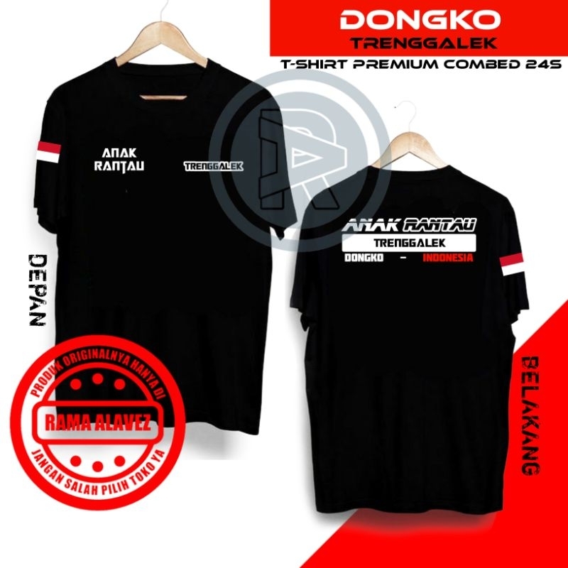 Jual T-SHIRT KAOS HITAM PREMIUM DESAIN TULISAN ANAK RANTAU TRENGGALEK ...