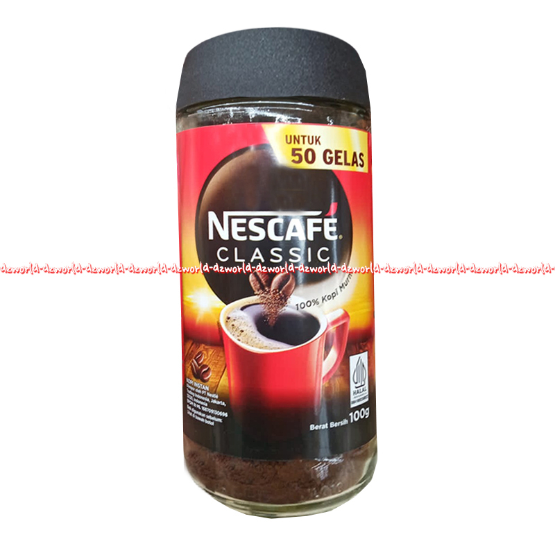 Jual Nescafe Classic 100gr Kopi Nescafe Klasik Bubuk Kemasan Botol Kaca Beling Nescafe Coffee 7491