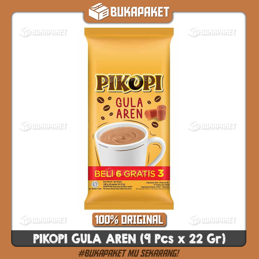 Jual Kopi PIKOPI GULA AREN Kopi Instant Sachet (9 Pcs x 22 Gr) | Shopee
