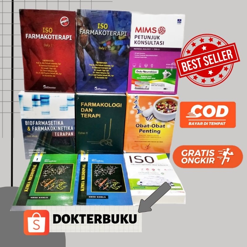 Jual Buku Farmasi ISO FARMAKOTERAPI, BIOFARMASETIKA, FARMAKOLOGI, KIMIA ...