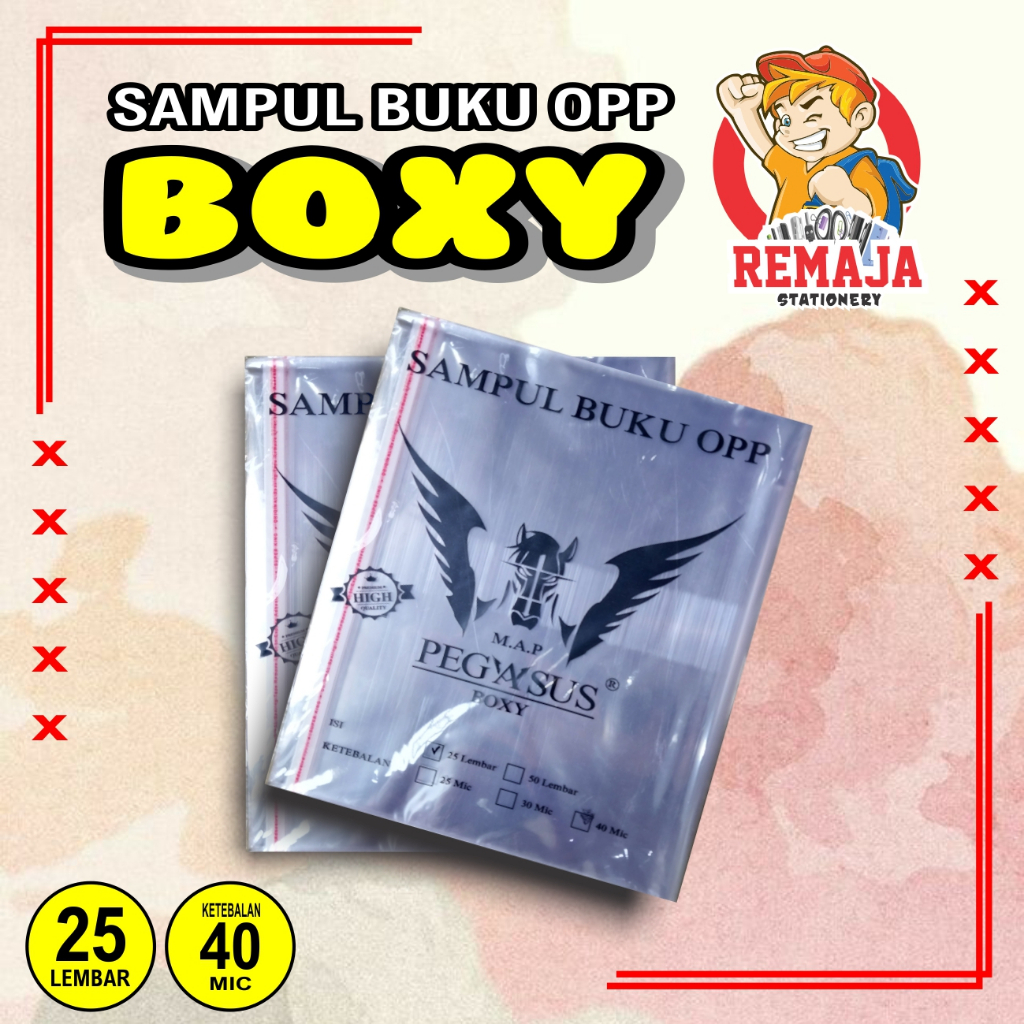 Jual Sampul Plastik Opp Tebal Ukuran Boxy Isi 25lembar Shopee Indonesia