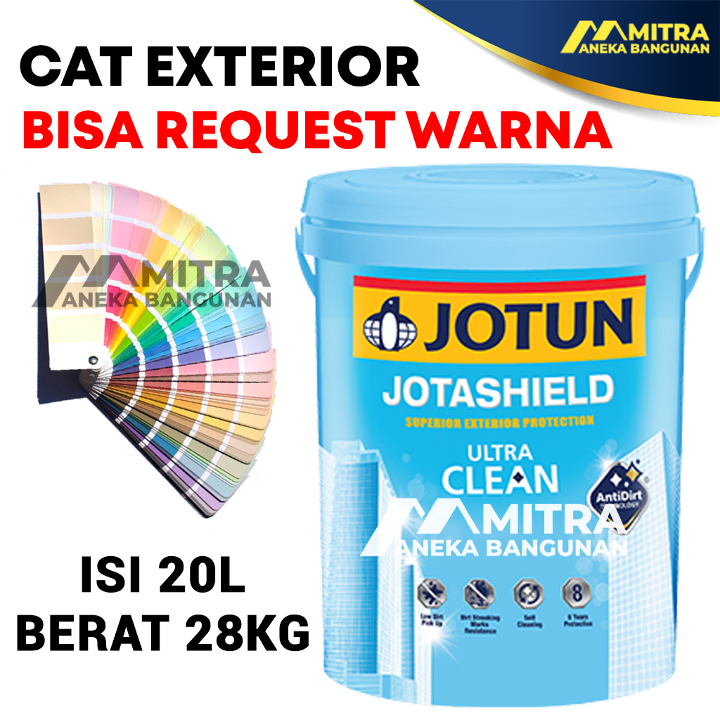 Jual Anti Noda Cat Tembok Eksterior Jotun Jotashield Ultra Clean 20 Liter 1 Pail Bisa Custom 5985