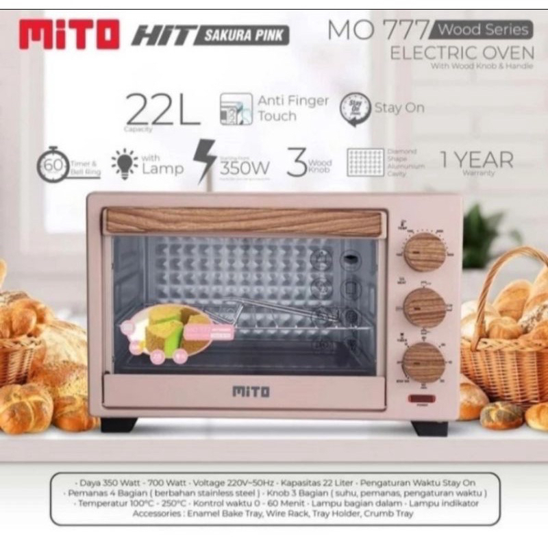 Jual Mito Oven Mito 22 Liter HIT MO 777 Electric Oven Mito