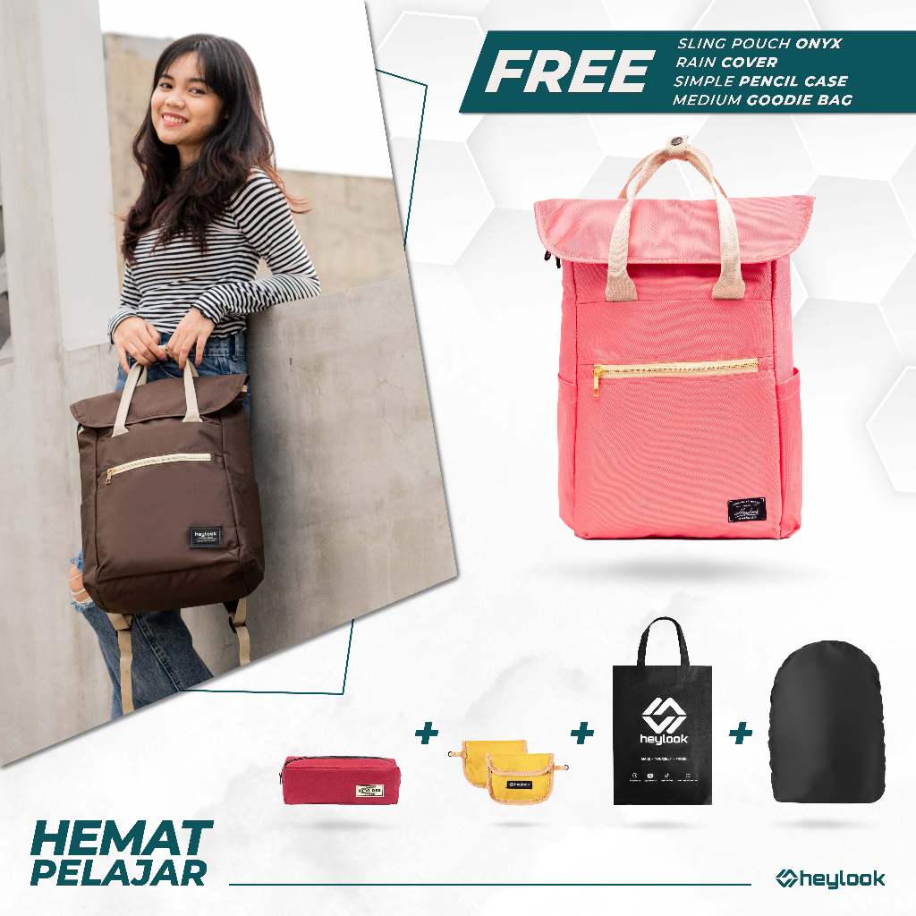 Jual HEYLOOK Official - (Paket Hemat Pelajar) Tas Ransel Wanita ...