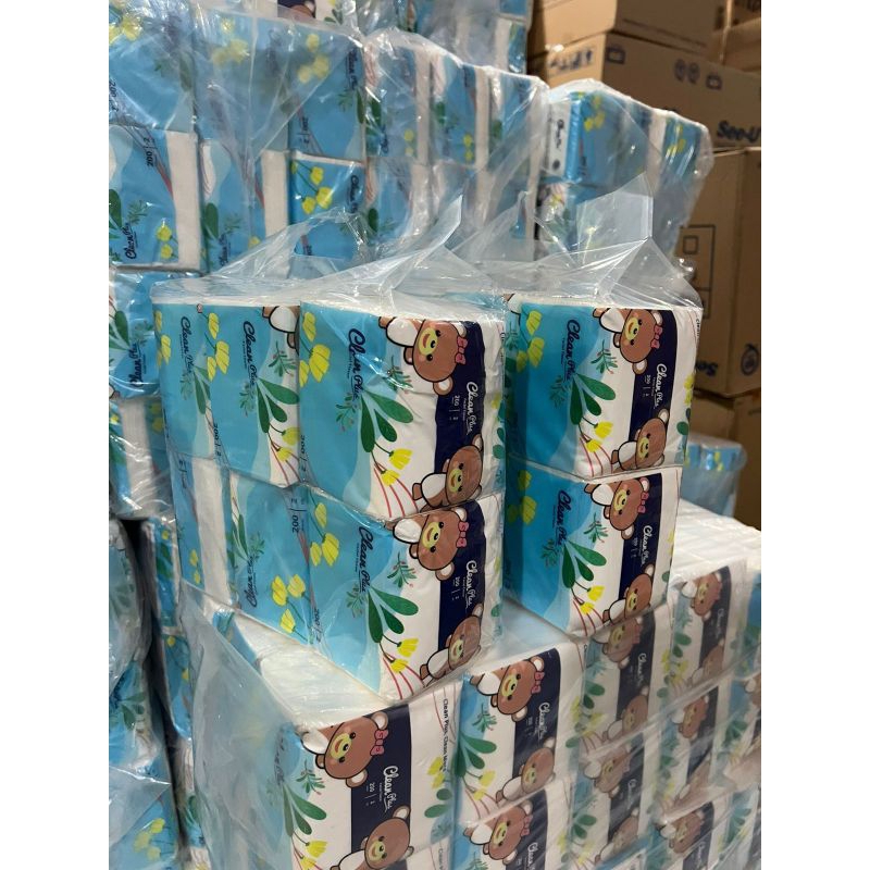 Tissue cleanplus pop up 200 sheet 2 tenteng 12pcs TANPA KOTAK TISU