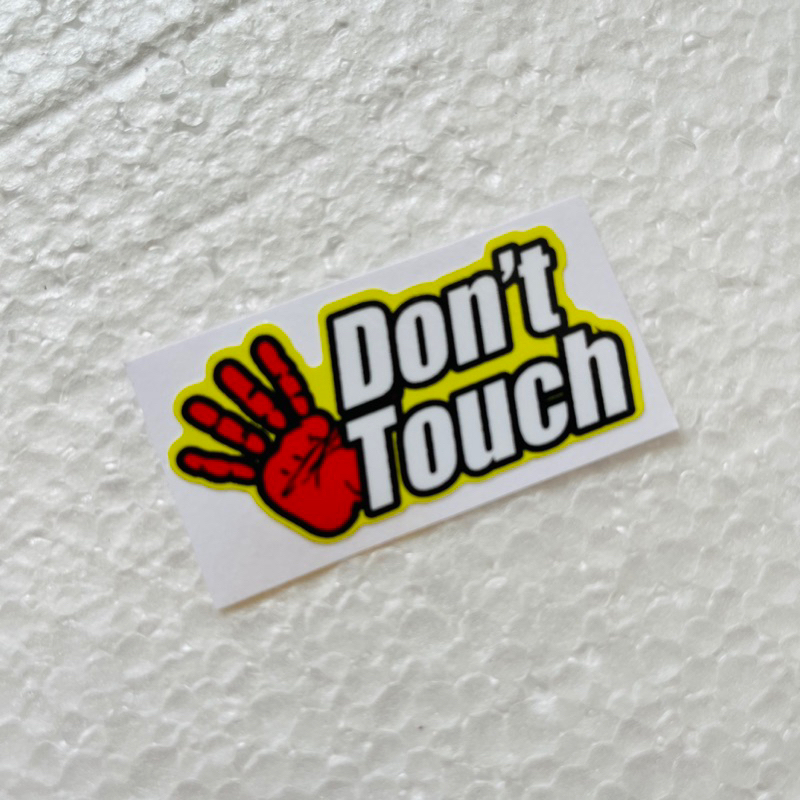 Jual Sticker Dont Touch Orajet Laminasi Glossy | Shopee Indonesia