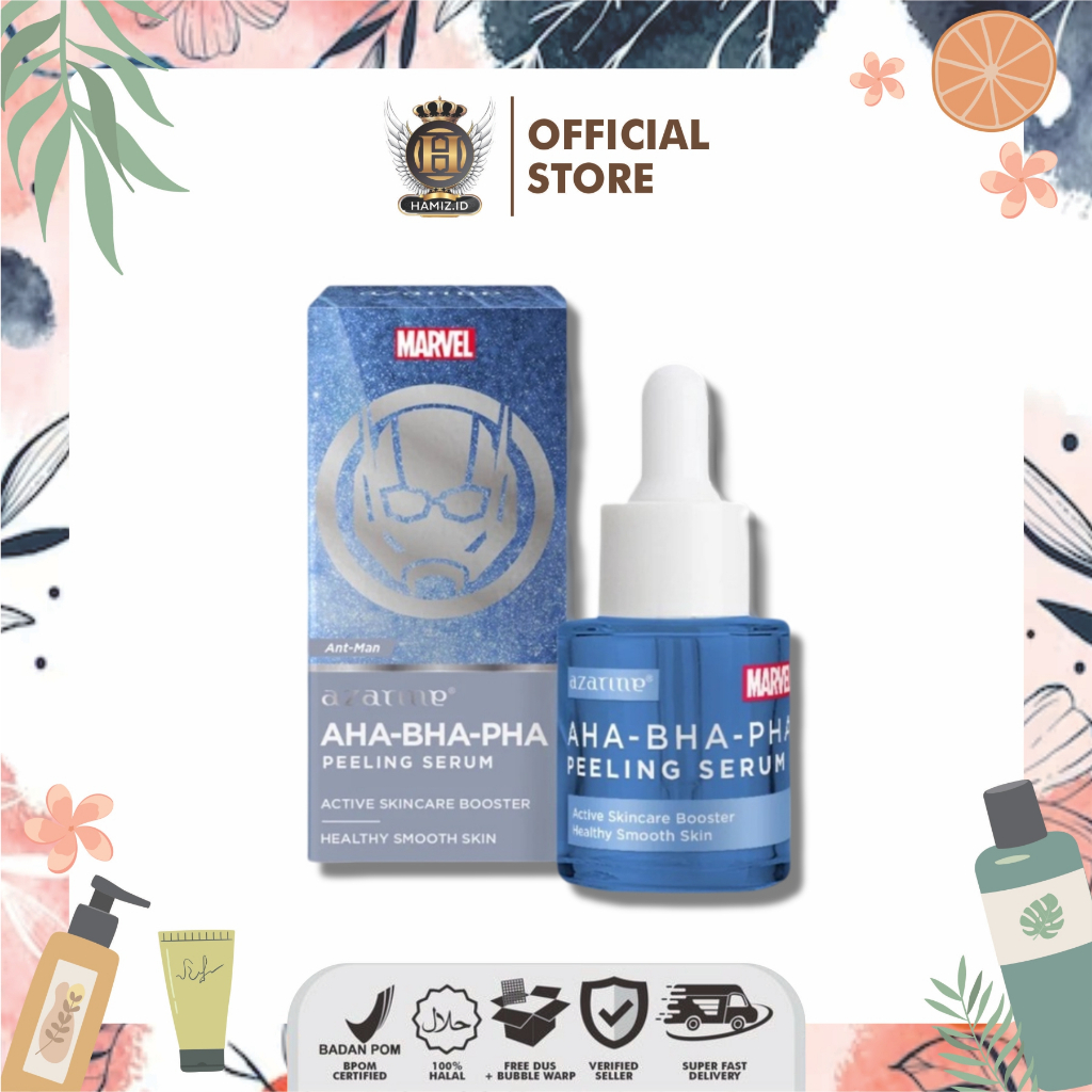 Jual Azarine X Marvel - AHA-BHA-PHA Peeling Serum 20ml | Shopee Indonesia