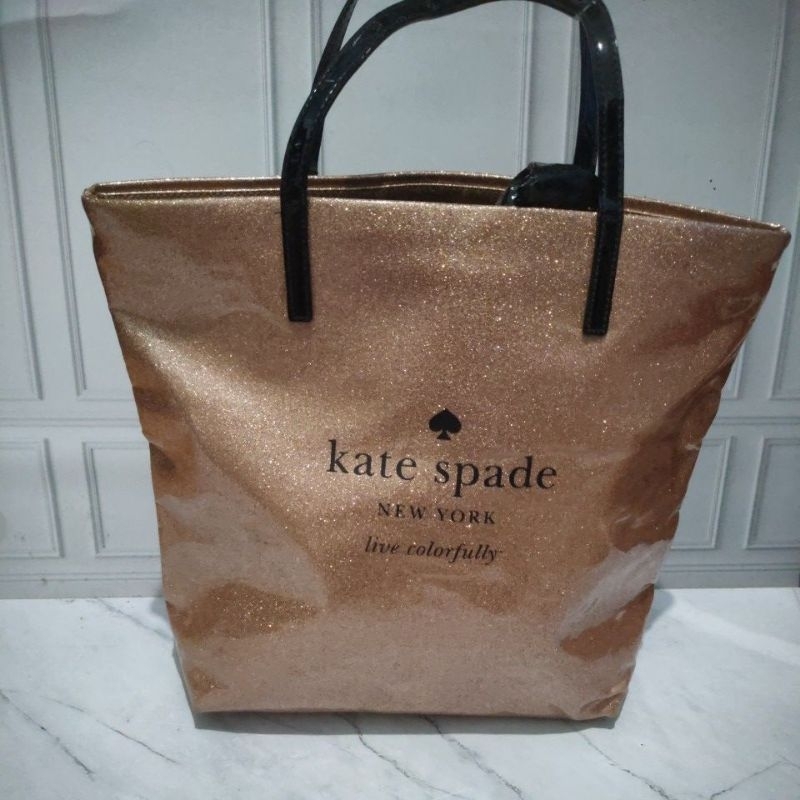 Jual tas tote bag kate spade new york 5 WARNA READY - Hitam