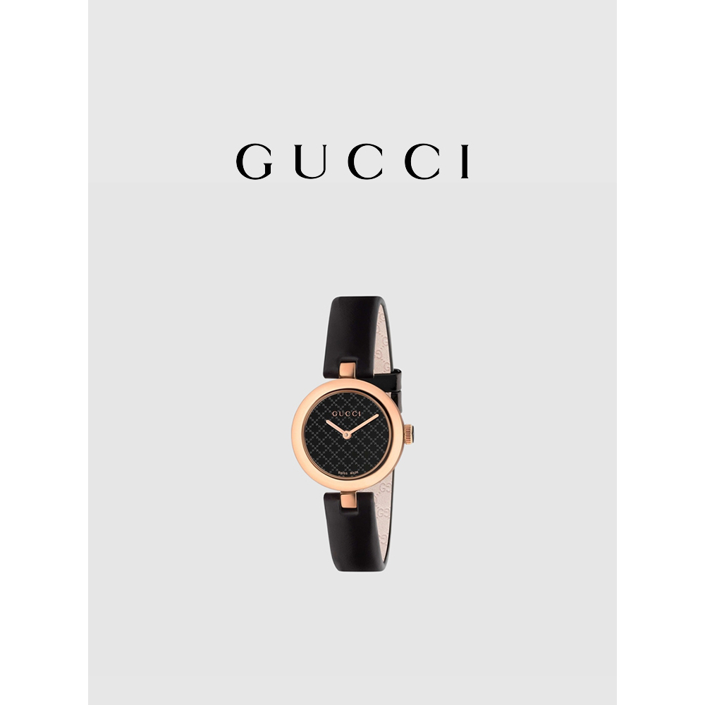 Jual Gucci Diamantissima Leather Strap Watch Watch Watch 27mm Shopee Indonesia